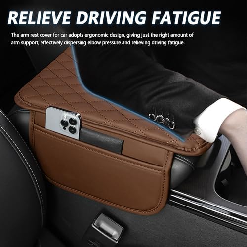 Stacool Upgraded Car Center Console Cover, Microfiber Leather Car Armrest Cover - Image 4