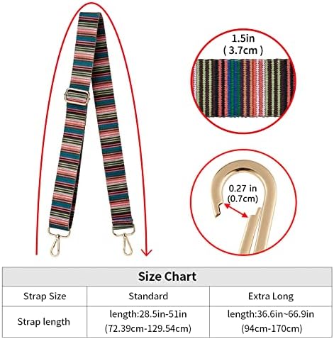 ZOOEASS Wide Shoulder Strap Adjustable Replacement Belt Crossbody Canvas Bag - Image 6