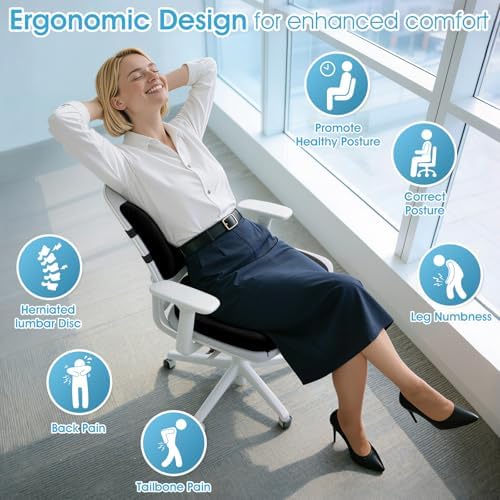 CushZone Seat Cushion and Lumbar Support Pillow - Image 2