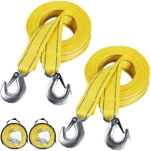 2 Pack Tow Straps Rope Heavy Duty by WSSROGY%C3%97LAMEA