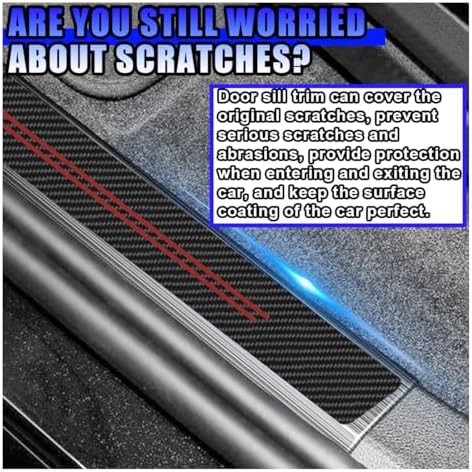 Car Door Sill Protector, Anti-Scratch Threshold Strip - Image 3