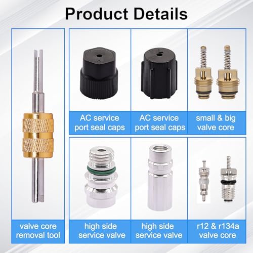 TWTADE 19PCS Air Conditioning Valve Core Kit - Image 4