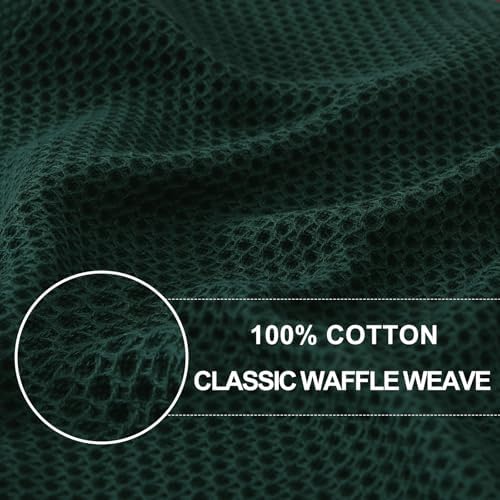 Homaxy 100% Cotton Waffle Weave Kitchen Dish Towels 6-Pack - Image 2