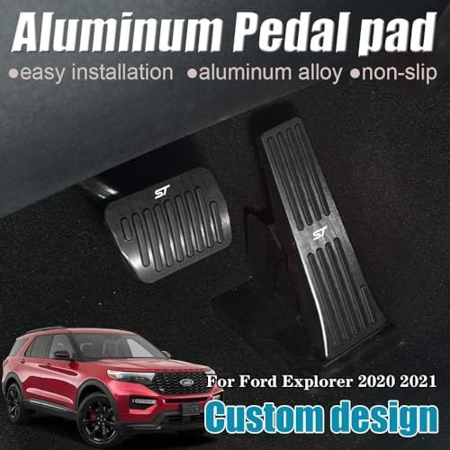 LEXLEY 2PCS Aluminum Brake Gas Pedal Covers - Image 2