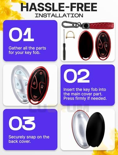 Lucrum Compatible with Hyundai Key Fob Cover & Keychain - Image 6
