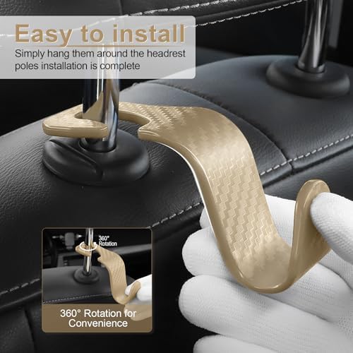 LivTee Car Purse Hook, Headrest Hook - Image 4