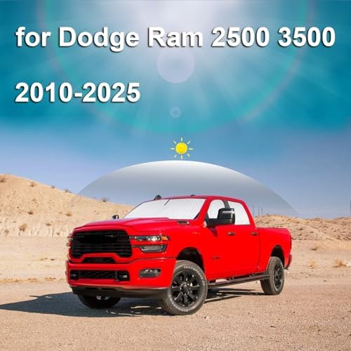 KMF 6pcs Thicken Sun Shades for Dodge Ram 2500 3500 Accessories 2010-2025 - Image 4
