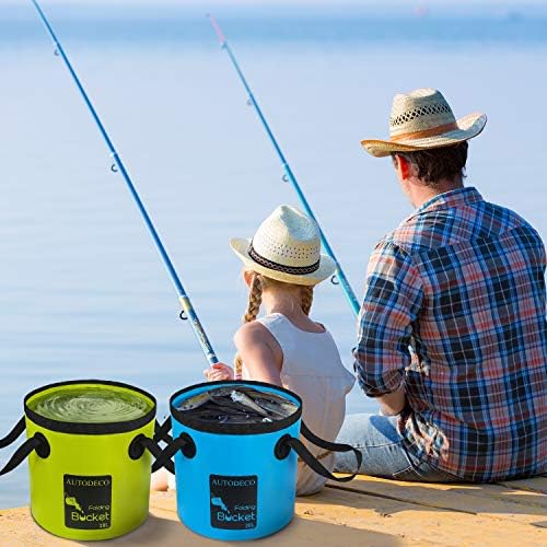 Collapsible Bucket 5 Gallon Container Folding Water Bucket Portable Wash Basin - Image 6
