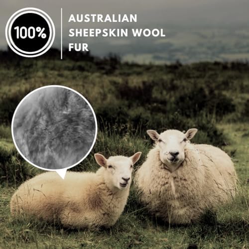 Andalus Brands Luxury Fluffy Car Steering Wheel Covers – Genuine Merino - Image 3