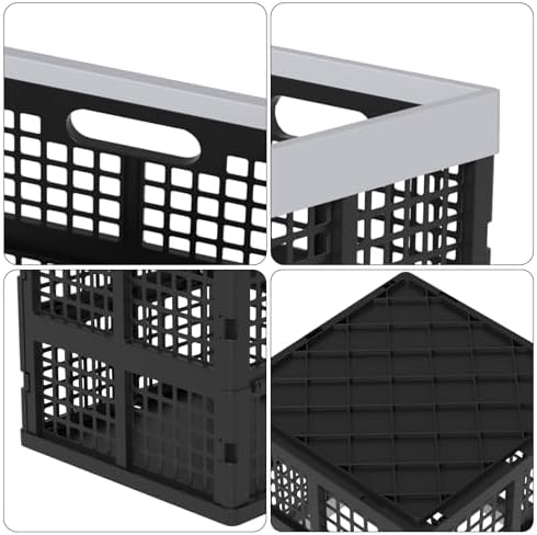 18 L Collapsible Milk Crates, Plastic Stackable Storage Crate - Image 5