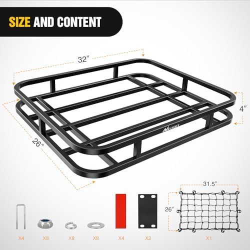 Nilight 32”×26”×4” RV Bumper Mounted Cargo Rack Carrier - Image 2