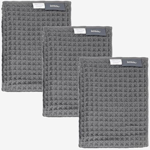 Luxury Organic Japanese Cotton Waffle Bath Towel | Thick, Quick Dry Bathroom by KOSMU