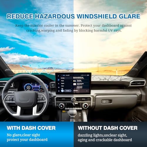 FIILINES Dash Cover for 2024 2025 2026 Toyota Tacoma & 2025 2026 Toyota 4Runner - Image 6