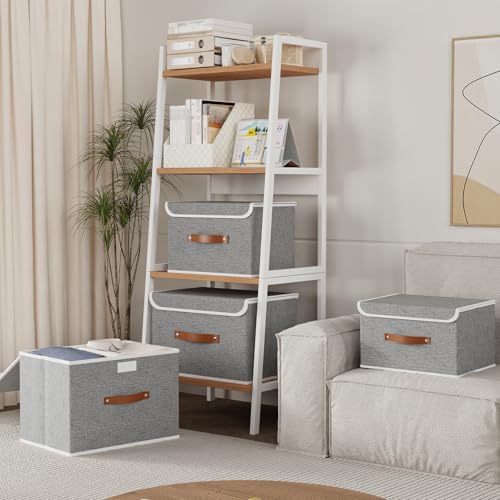 Yawinhe Storage Bins with Lids, 17.7x11.8x11.8in - Image 3