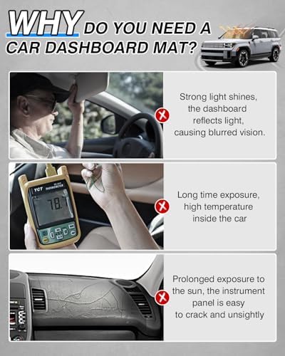 CARTIST Dash Cover for 2024-2026 Hyundai Santa Fe Dashboard Cover Mat - Image 5