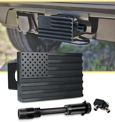 LUMENIX Aluminum Tow Trailer Hitch Cover Heavy Duty 2" Inch Receivers Plug by LUMENIX