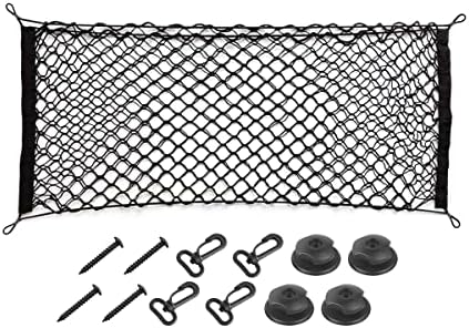 Adjustable Elastic Car Trunk Cargo Net, 43.3"x 15.8" by Hanemia