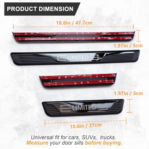 Door Sill Protectors for Car Limited Trim - Image 5