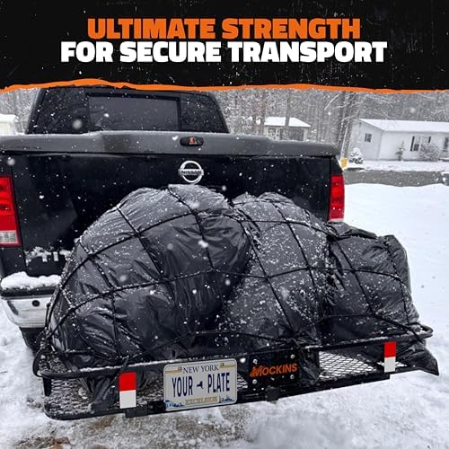 Mockins 60"x24"x6" XL Heavy Duty Trailer Hitch Cargo Carrier w/ 500 Lbs Cap - Image 4