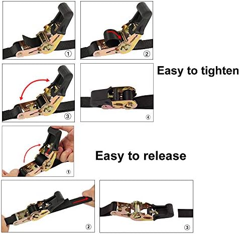 Ayaport Endless Ratchet Straps, 8FT Heavy Duty Cargo Tie Downs - Image 5