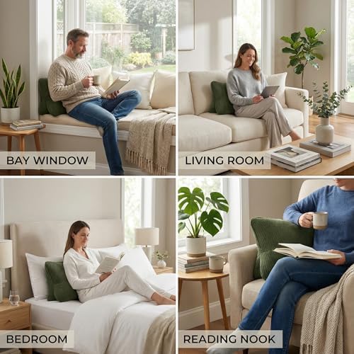 Pat. Pend. Corduroy Ergonomic Lumbar Support Pillow - Image 5