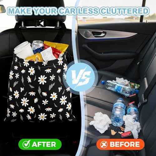 Daisy Flower Car Trash Bag - Image 5