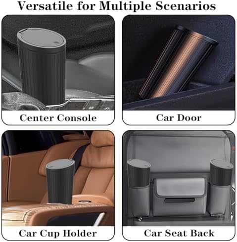 Car Trash Can Bin with Lid - Image 3