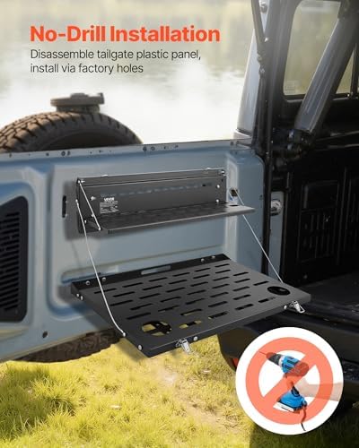 VEVOR Tailgate Table for 2021-2026 Ford Bronco 4 Door Hardtops, Foldable Molle - Image 6