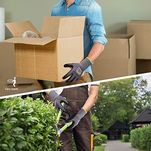 LOCCEF MicroFoam Nitrile Coated Safety Work Gloves - Image 5