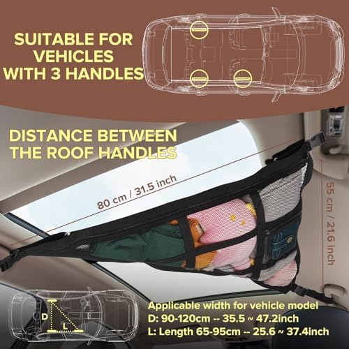 31.5"x21.6" car Ceiling Cargo net - Image 2