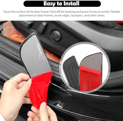 4PCS Car Door Edge Guards with 2.36" Width, Rubber Car Door Sill Protector - Image 6