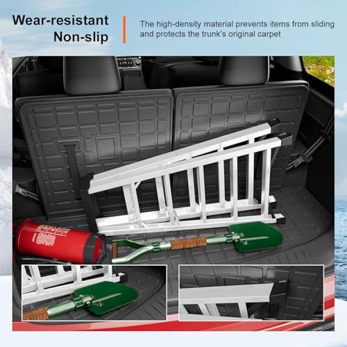 powoq Cargo Mat with Backrest Mats Compatible with 2024-2026 Santa Fe - Image 4