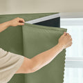 AJAZZ 100% Window Blinds Blackout Portable Blackout Curtains Adhesive Curtains by AJAZZ