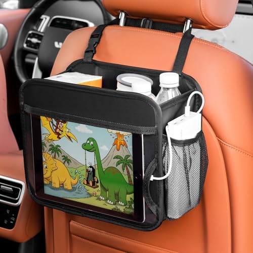Car Organizer Bag for Back Seat Front Seat or Between Seats Premium PU Leather by UplienCompany