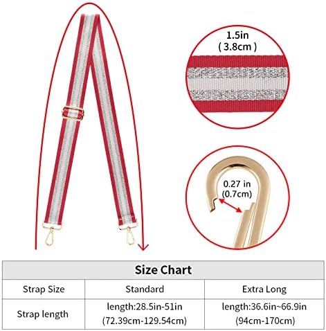 ZOOEASS Wide Shoulder Strap Adjustable Replacement Belt Crossbody Canvas Bag - Image 4