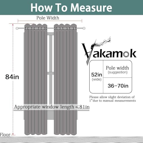 Yakamok Khaki Blackout Curtains 84 Inches Long - Image 2