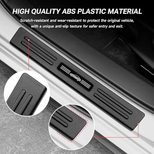 4PCS Door Sill Protector Compatible - Image 4