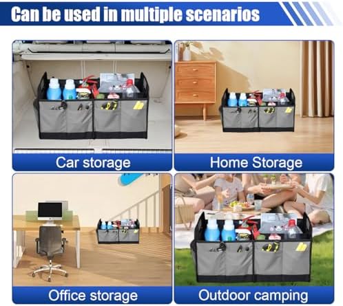 Car Trunk Organizer, 65L Collapsible Auto Storage Box - Image 6