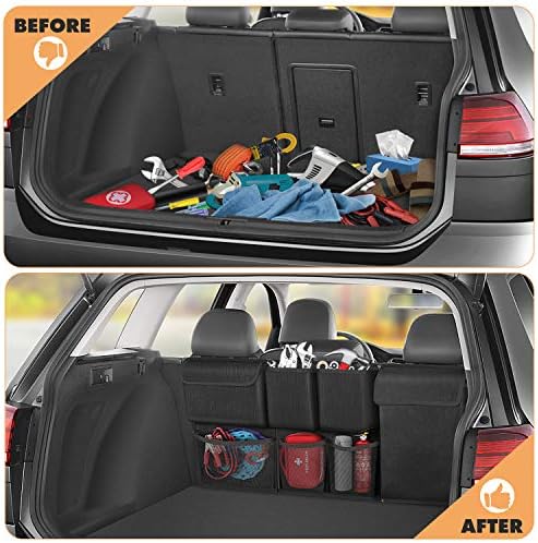 FINPAC Car Trunk Organizer Storage, Detachable Seat Back Hanging Storage - Image 3