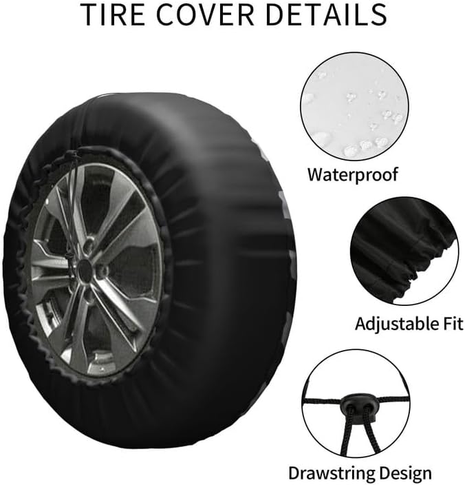 Spare Tire Cover Flag Weatherproof Universal Wheel Protectors - Image 4
