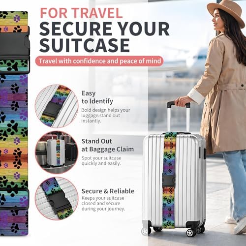 Luggage Strap for Suitcases Adjustable Travel Belt - Image 2