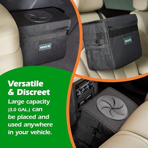 Drive - Car Trash Can - Collapsible, Leakproof Garbage Bin - Car & Truck - Image 3
