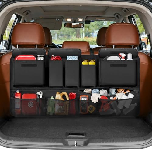 Trunk Organizer for SUV, Car Organizers and Backseat Hanging Storage by RhinoValley