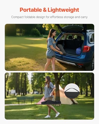VEVOR Folding Camping Table, Portable Roll Up Side Tables, Lightweight Aluminum - Image 6
