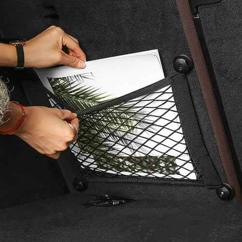 2 Layer Small Cargo Net, Cargo Storage Pocket Net, Mesh Elastic Pouch Organizer - Image 5