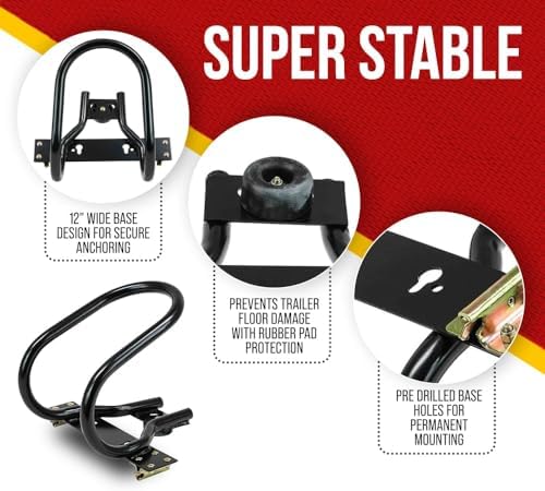 Mytee Products 7" Motorcycle Wheel Chock Steel - Image 3