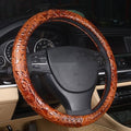 Leather Auto Car Steering Wheel Cover, Anti Slip Universal 15 Inch by Follicomfy