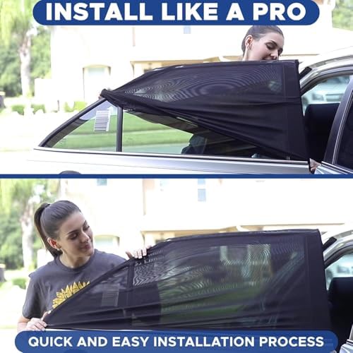 EcoNour Car Window Screen for Hyundai Elantra 2 Pack - Image 5