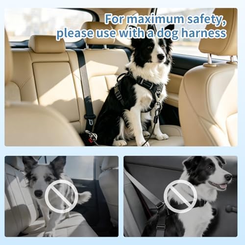 2pcs Dog Car Seat Belt, Chew Proof Pet Safety Belt - Image 7