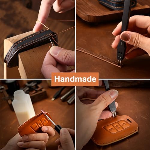 Leather Key Fob Cover, Compatible - Image 7